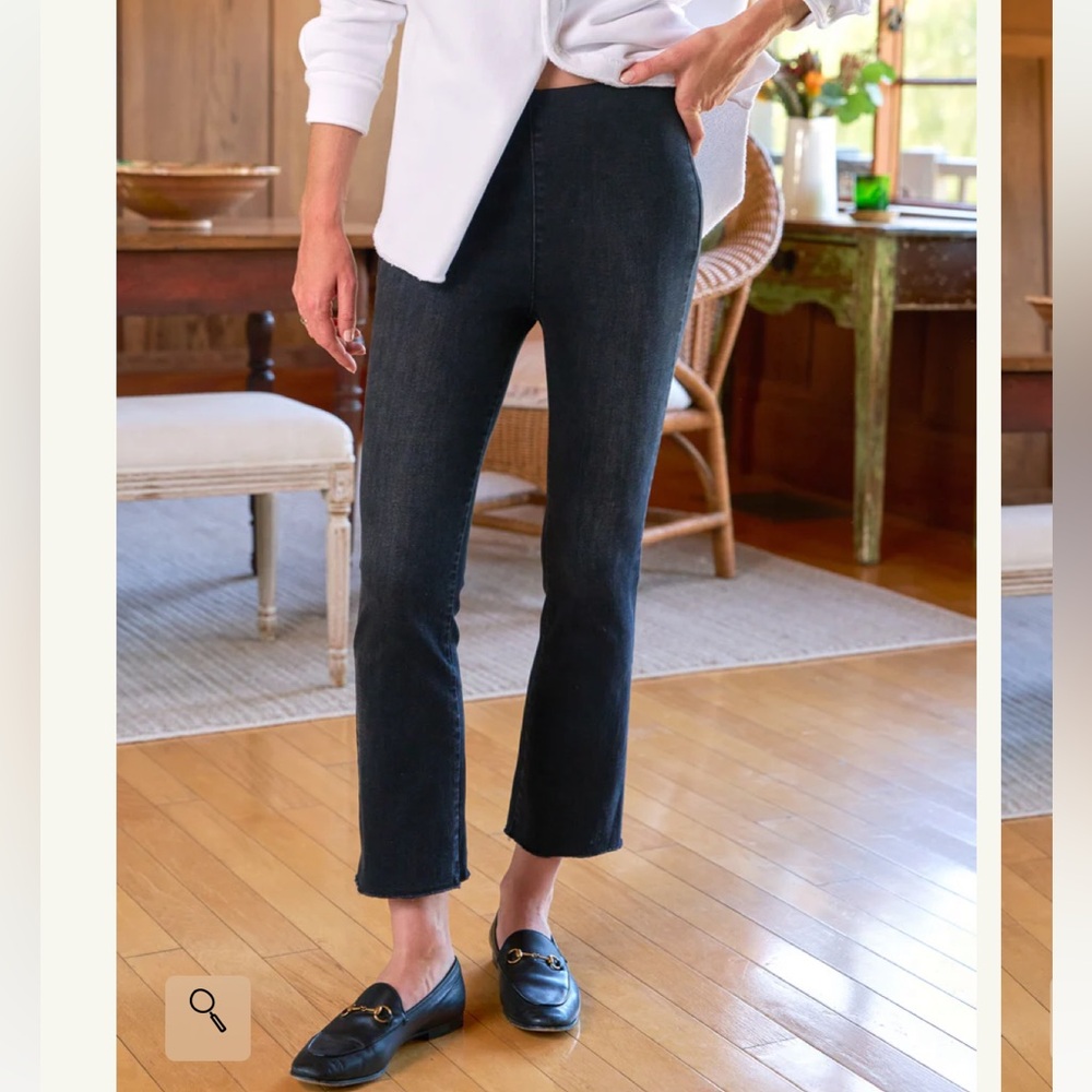 Frank & Eileen Illusion Pull On Dark Blue Denim Size 26